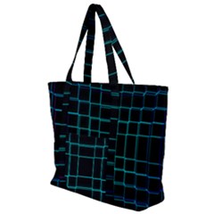 Texture Lines Background Zip Up Canvas Bag by HermanTelo