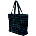 Texture Lines Background Zip Up Canvas Bag View1