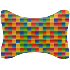 Background Colorful Abstract Seat Head Rest Cushion by Bajindul