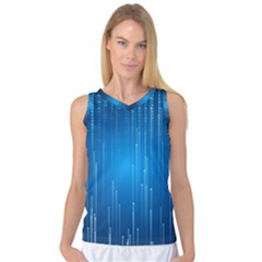 Abstract Rain Space Women s Basketball Tank Top by Bajindul