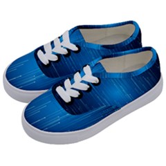 Abstract Rain Space Kids  Classic Low Top Sneakers by Bajindul