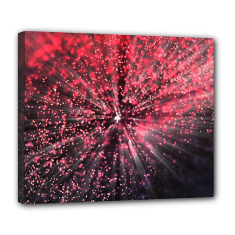 Abstract Background Wallpaper Deluxe Canvas 24  X 20  (stretched) by Bajindul
