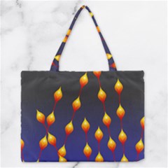 Flower Buds Floral Night Zipper Medium Tote Bag by Bajindul