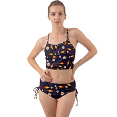 Flower Buds Floral Background Mini Tank Bikini Set by Bajindul