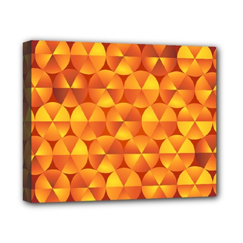 Background Triangle Circle Abstract Canvas 10  X 8  (stretched) by Bajindul