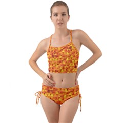 Background Triangle Circle Abstract Mini Tank Bikini Set by Bajindul