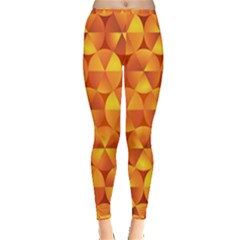 Background Triangle Circle Abstract Inside Out Leggings by Bajindul