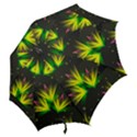 Floral Abstract Lines Hook Handle Umbrellas (Small) View2