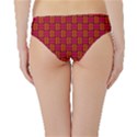 Pattern Red Background Structure Hipster Bikini Bottoms View2