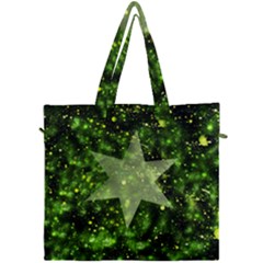 Star Blue Star Space Universe Canvas Travel Bag by Bajindul