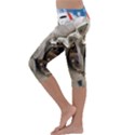 Astronaut Space Shuttle Discovery Kids  Lightweight Velour Capri Leggings  View2