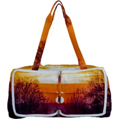 Sun Evening Sunset Sky Landscape Multi Function Bag by Pakrebo