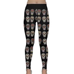 Mexican Sugar Skulls Classic Yoga Leggings by 100rainbowdresses