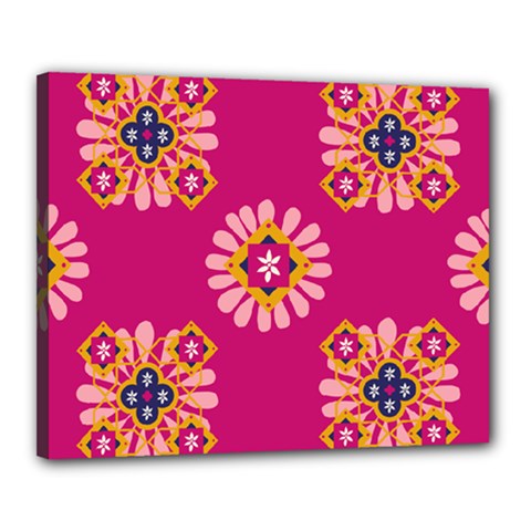 Morroco Tile Traditional Marrakech Canvas 20  X 16  (stretched) by Pakrebo