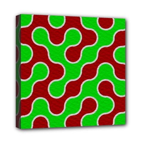 Paper Pattern Texture Parchment Mini Canvas 8  X 8  (stretched) by Pakrebo