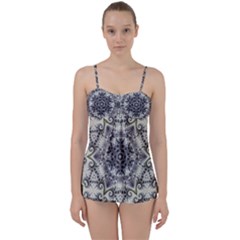 Abstract Background Texture Design Babydoll Tankini Set by Pakrebo