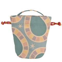 Background Pattern Non Seamless Drawstring Bucket Bag by Pakrebo