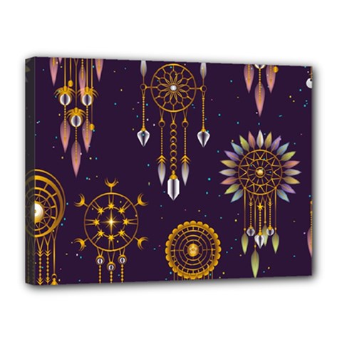 Background Non Seamless Pattern Canvas 16  X 12  (stretched) by Pakrebo