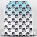 Forest Girl Gradient Blue Drawstring Bag (Large) View2