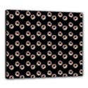 Kawaii Dougnut Black Pattern Canvas 24  x 20  (Stretched) View1