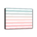 Horizontal pinstripes in soft colors Mini Canvas 7  x 5  (Stretched) View1