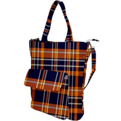Tartan Pattern Shoulder Tote Bag by ArtworkByPatrick