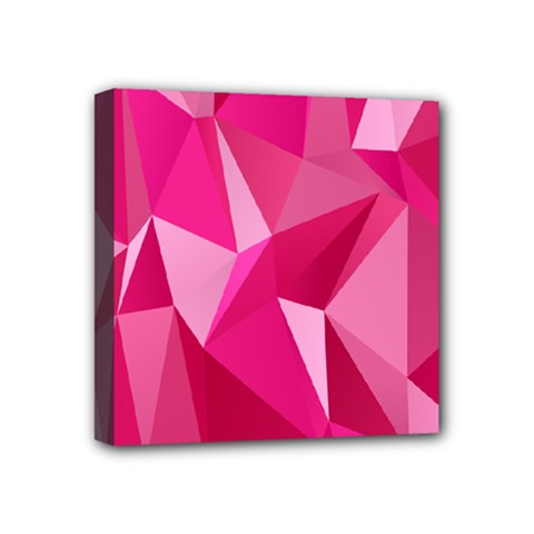 Pattern Halftone Geometric Mini Canvas 4  X 4  (stretched) by Nexatart