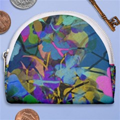 Flowers Abstract Branches Horseshoe Style Canvas Pouch by Nexatart