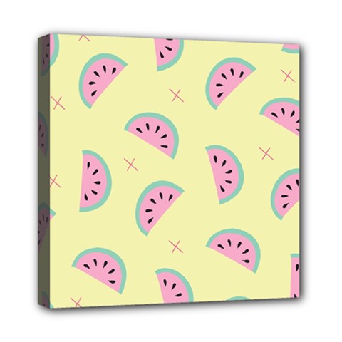 Watermelon Wallpapers  Creative Illustration And Pattern Mini Canvas 8  X 8  (stretched) by BangZart