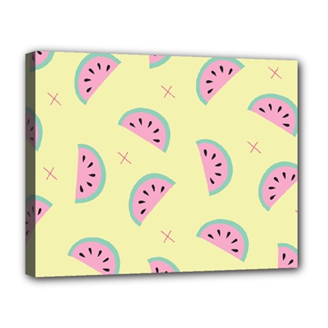 Watermelon Wallpapers  Creative Illustration And Pattern Canvas 14  X 11  (stretched) by BangZart