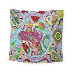 Supersonic Volcanic Splash Square Tapestry (small) by chellerayartisans