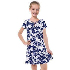 Flowers Garden Textiles Fabric Kids  Cross Web Dress by Pakrebo