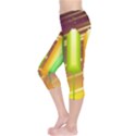 Abstract Landscape Background Capri Leggings  View3