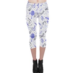 Father s Day Reason Texture Capri Leggings  by Pakrebo
