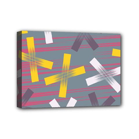 Background Abstract Non Seamless Mini Canvas 7  X 5  (stretched) by Pakrebo