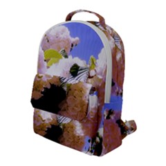 Pink Snowball Branch  Flap Pocket Backpack (large) by okhismakingart