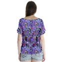 Paisley 2 V-Neck Flutter Sleeve Top View2