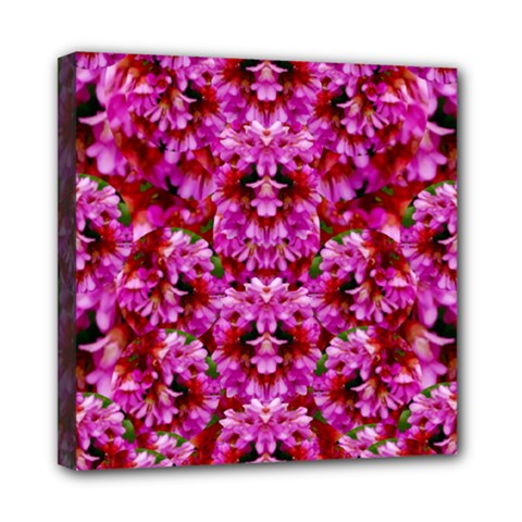 Flowers And Bloom In Sweet And Nice Decorative Style Mini Canvas 8  X 8  (stretched) by pepitasart
