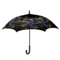Fractal Blue Abstract Fractal Art Hook Handle Umbrellas (Medium) View3
