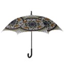 Medallion Fractal Digital Art Hook Handle Umbrellas (Medium) View3
