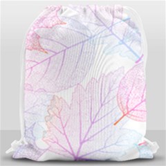 Beautiful Autumn Leaves Vector Seamless Pattern 02 Drawstring Bag (large) by Sobalvarro