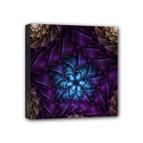 Geometry Fractal Colorful Geometric Mini Canvas 4  X 4  (stretched) by Pakrebo