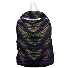 Fractal Colorful Pattern Fantasy Foldable Lightweight Backpack by Pakrebo