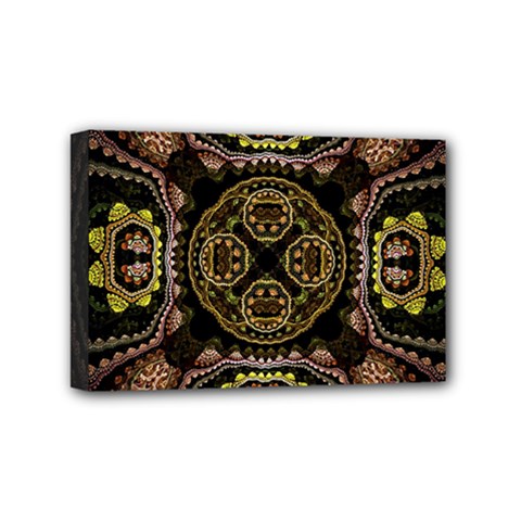 Fractal Fractal Art Texture Mini Canvas 6  X 4  (stretched) by Pakrebo