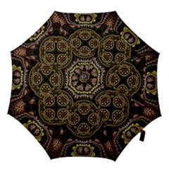 Fractal Fractal Art Texture Hook Handle Umbrellas (medium) by Pakrebo