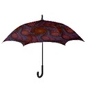 Fractal Red Fractal Art Digital Art Hook Handle Umbrellas (Small) View3
