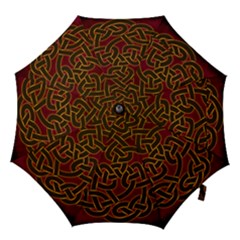 Celtic Spiritual Pattern Art Hook Handle Umbrellas (large) by Pakrebo