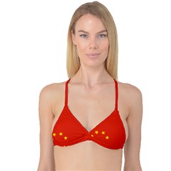 Chinese Flag Flag Of China Reversible Tri Bikini Top by FlagGallery