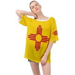 New Mexico Flag Oversized Chiffon Top by FlagGallery