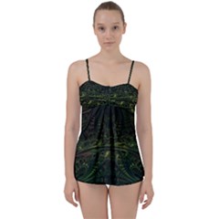 Background Alien Render 3d Fantasy Babydoll Tankini Set by Pakrebo